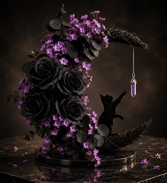 Handmade Cat Moon Wreaths